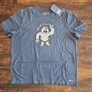 Life Is Good Blue Yeti Graphic Tee We're All Misfits